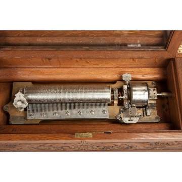 Jacot's Cylinder 10 Tune Music Box