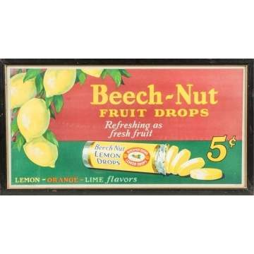 Six Vintage Beech Nut Paper Lithograph Advertisements