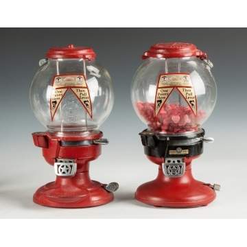 Two Vintage Columbus Vending Co., Gumball Machines
