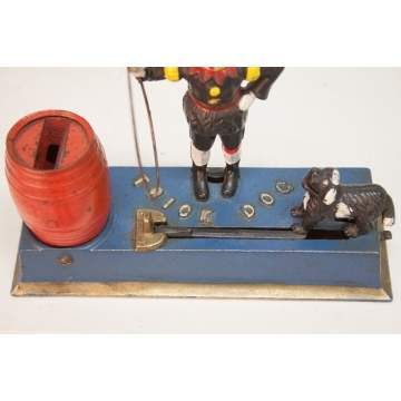 Hubley Trick Dog Cast Iron Bank