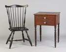 Windsor Chair & Two Drawer Stand