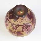 Galle Cameo Vase with Grapes