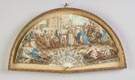 French Painted Fan with Roman Scenes