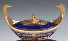 Sevres Cobalt & Gold Enameled Tureen from the 'Service Iconographique Grec' 