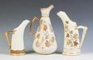 Three Pieces of Hand Painted Royal Worcester