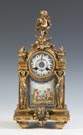 French Gilded Brass Clock