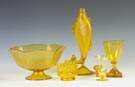 Group of Steuben Bristol Yellow Table Articles