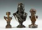 Group of Three Bronze Busts