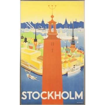 Stockholm & Belgium Vintage Travel Posters