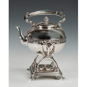 Tiffany and Co. Sterling Silver Kettle on Stand