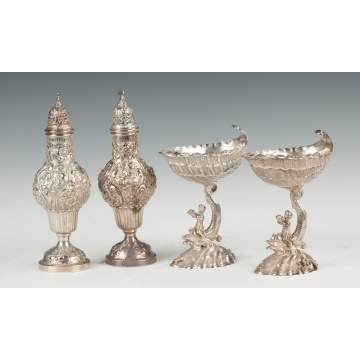 Continental Silver Casters & Salts