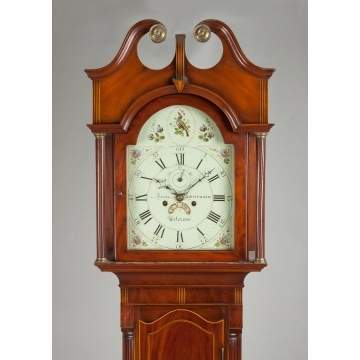Fine Isaac Schoonmaker Tall Case Clock, Paterson, NJ 