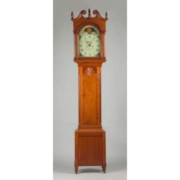 Solomon Parke Tall Case Clock, Philadelphia, PA 