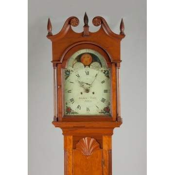 Solomon Parke Tall Case Clock, Philadelphia, PA 