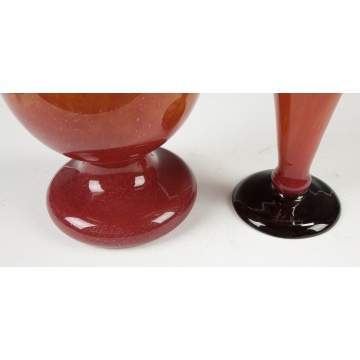 Schneider Art Glass Vases