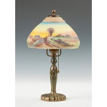 Pairpoint Reverse Painted Boudoir Lamp