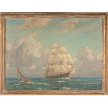 John Inglis (American, 1867-1946) Clipper Ship Seascape