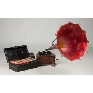 Edison Standard Phonograph with Morning Glory Horn