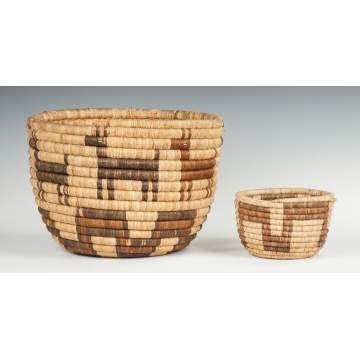 Two Papago Baskets