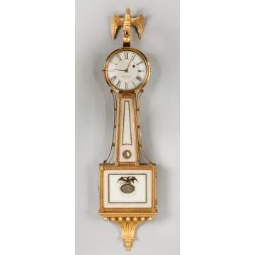 E. Howard & Co. Boston, Reissue Presentation Banjo Clock, S. Willard Patent