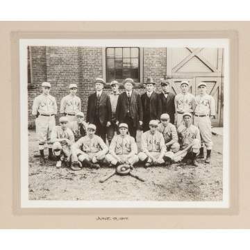 1917 Photograph of a Baseball Team