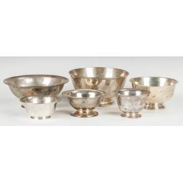 Group of Sterling Silver Bowls