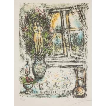 Marc Chagall (Russian, 1887-1985) "The Half Opened Window"