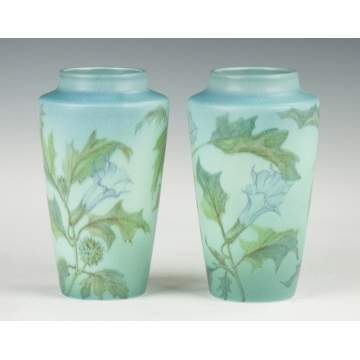 Pair of Rookwood Vellum Glazed Vases