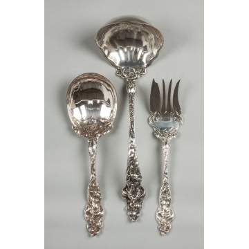 Reed & Barton Sterling Silver Serving Pieces - Les Six Fleurs Pattern