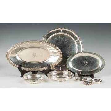 Group of Sterling Silver Trays