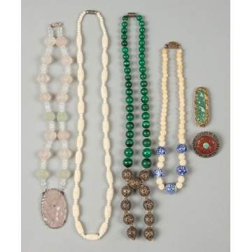Group of Necklaces & Brooches