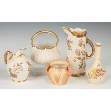 Group of Five Royal Worcester Pieces