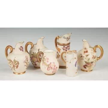 Group of Six Royal Worcester Creamers