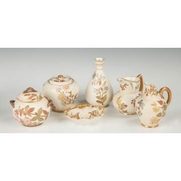 Group of Six Royal Worcester Pieces