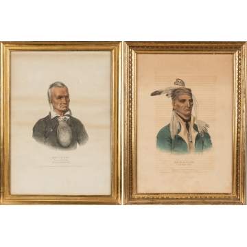 Two Lithographs of Indian Chiefs