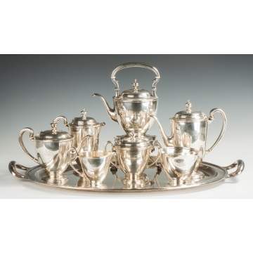 Tiffany & Co. Sterling Silver 7-Piece Tea Set with Matching Tray