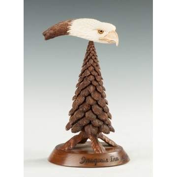 Stan Hill (American, 1921-2003) "Iroquois Tree of Peace" Carving