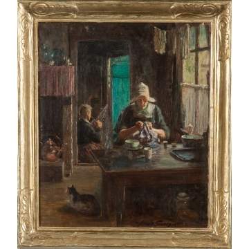 Abbott Fuller Graves (American, 1859-1936) Interior Scene