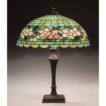 Wilkinson Leaded Glass Floral Table Lamp
