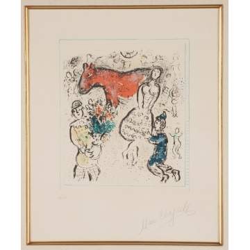 Marc Chagall (Russian, 1887-1985) "The Little Red Horse," Le petit Cheval rouge" (M.742)