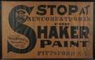 Newcomb & Thomas for Shaker Paint, Pittsford, NY, Advertising Sign