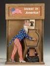 Vintage Uncle Sam "Invest in America" Automated Bond Display 