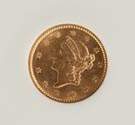 1853 Gold One Dollar
