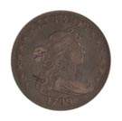 1799 One Dollar 13 Star Draped Bust Heraldic Eagle Silver Coin