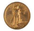 1907 Twenty Dollar High Relief Standing Liberty Gold Coin