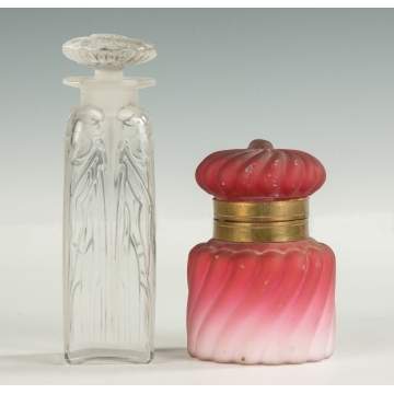 Lalique Cologne & Glass Inkwell