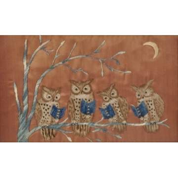 Needlework of Four Owls