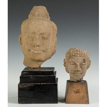 Two Early Sandstone Heads