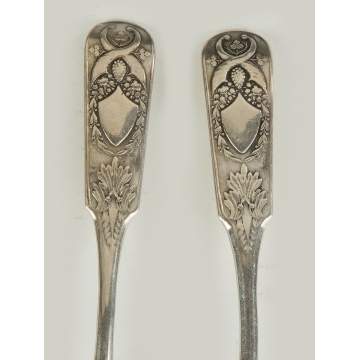Two Russian Sterling Silver Spoons