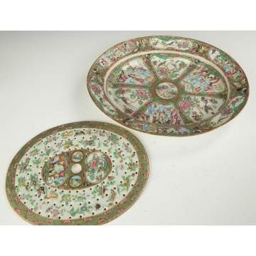 Chinese Export Rose Medallion Meat Tray